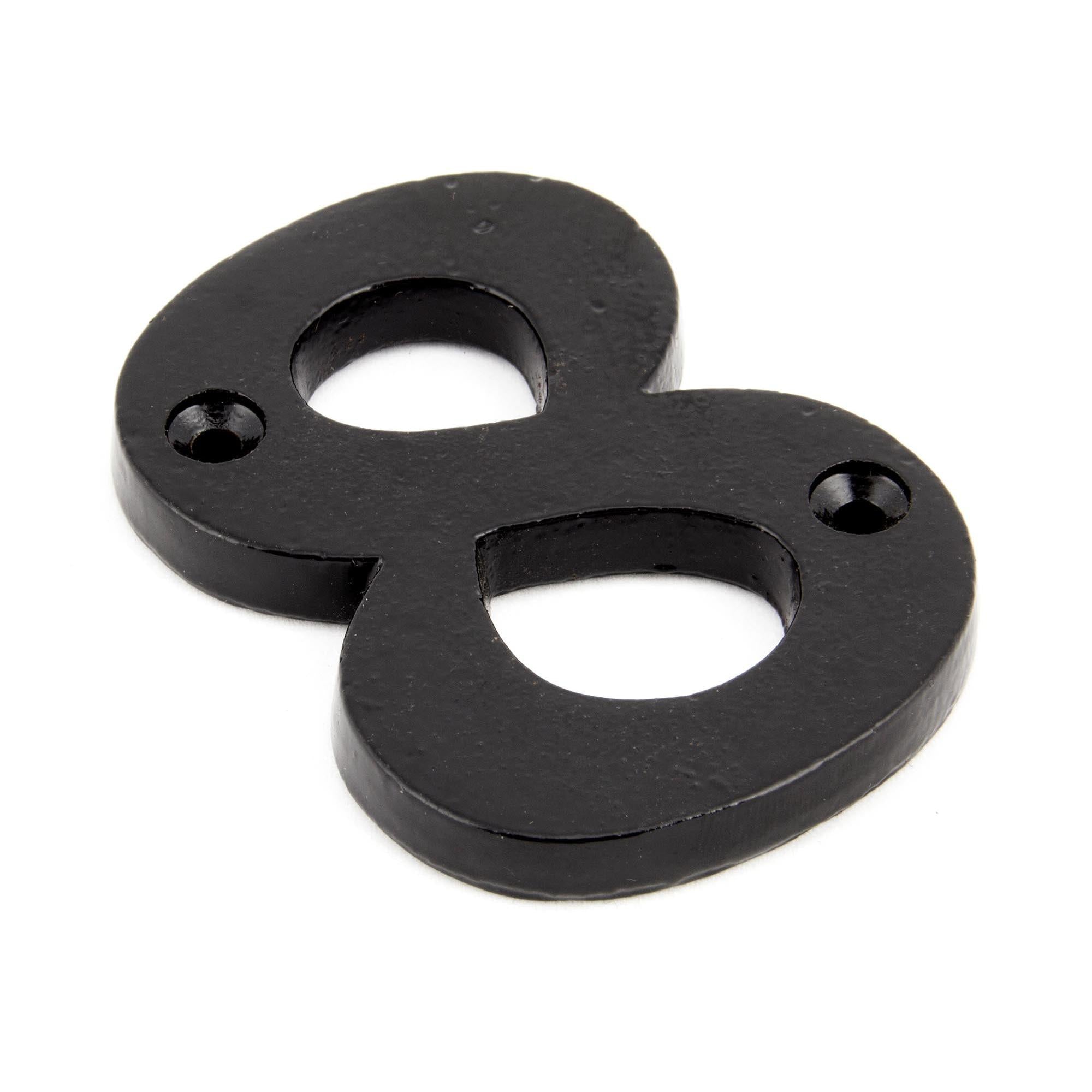 Black Numeral 8 | From The Anvil - Numerals - From The Anvil - Yester Home