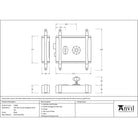 Black Oak Box Lock & Octagonal Knob Set | From The Anvil - Rim Locks & Latches - From The Anvil - Yester Home