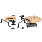 Black Oak Box Lock & Octagonal Knob Set | From The Anvil - Rim Locks & Latches - From The Anvil - Yester Home