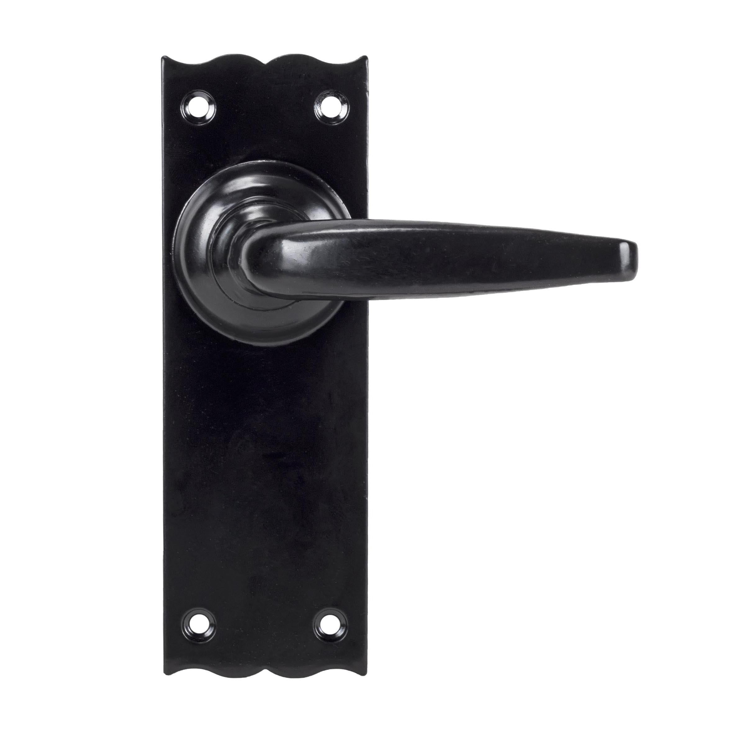 Black Oak Lever Latch Set | From The Anvil - Lever Latch - From The Anvil - Yester Home