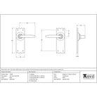 Black Oak Lever Latch Set | From The Anvil - Lever Latch - From The Anvil - Yester Home