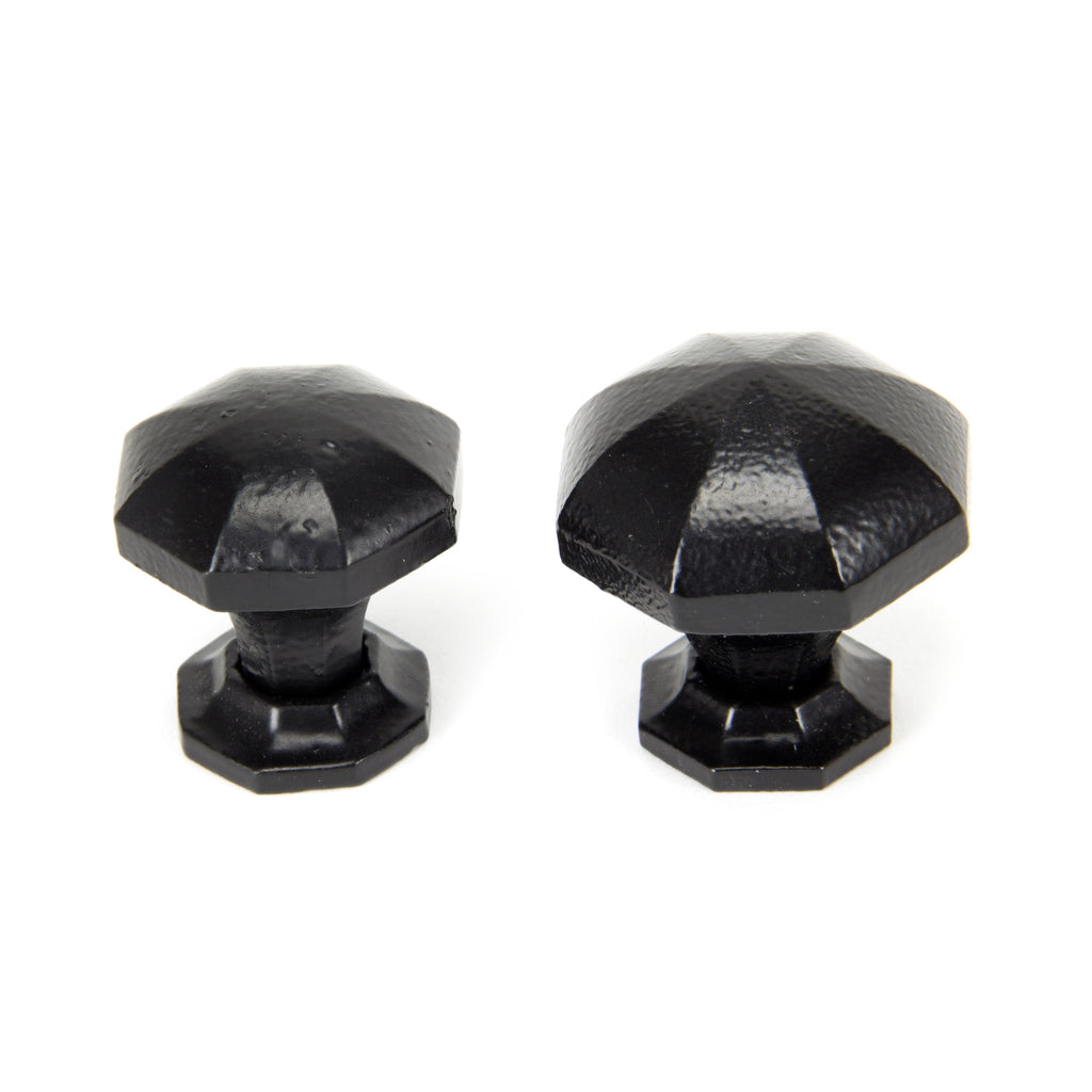 Black Octagonal Cabinet Knob - Large | From The Anvil