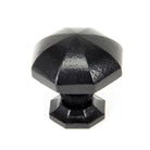 Black Octagonal Cabinet Knob - Large | From The Anvil - Cabinet Knobs - From The Anvil - Yester Home