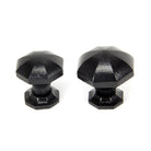 Black Octagonal Cabinet Knob - Small | From The Anvil-Cabinet Knobs-Yester Home