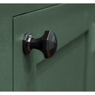 Black Octagonal Cabinet Knob - Small | From The Anvil-Cabinet Knobs-Yester Home