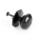 Black Octagonal Centre Door Knob | From The Anvil - Centre Door Knobs - From The Anvil - Yester Home