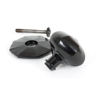 Black Octagonal Centre Door Knob | From The Anvil-Centre Door Knobs-Yester Home