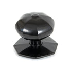 Black Octagonal Centre Door Knob | From The Anvil-Centre Door Knobs-Yester Home