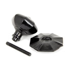Black Octagonal Centre Door Knob - Internal | From The Anvil-Centre Door Knobs-Yester Home