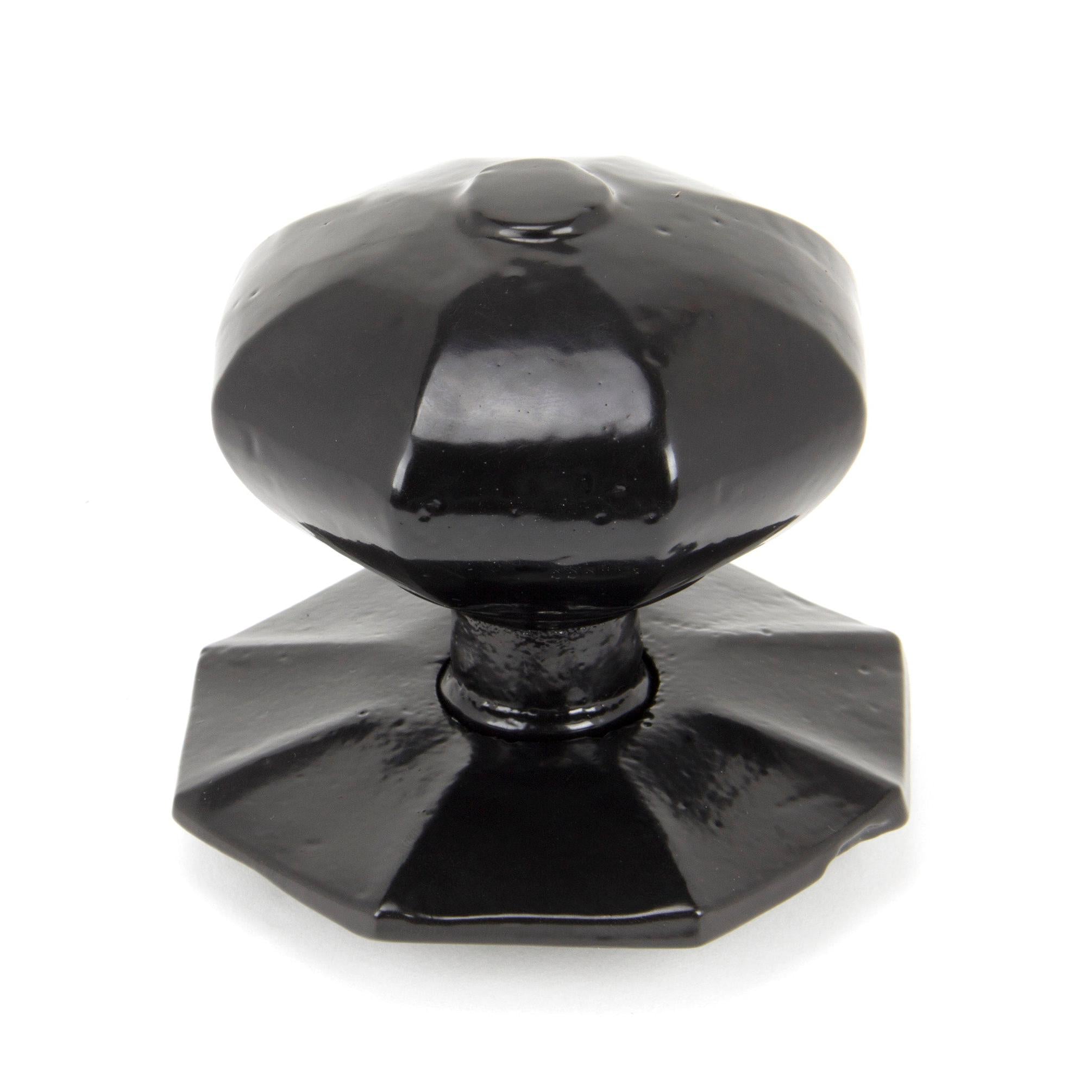 Black Octagonal Centre Door Knob - Internal | From The Anvil - Centre Door Knobs - From The Anvil - Yester Home