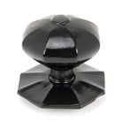 Black Octagonal Centre Door Knob - Internal | From The Anvil-Centre Door Knobs-Yester Home