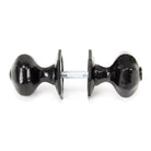 Black Octagonal Mortice/Rim Knob Set | From The Anvil-Mortice Knobs-Yester Home