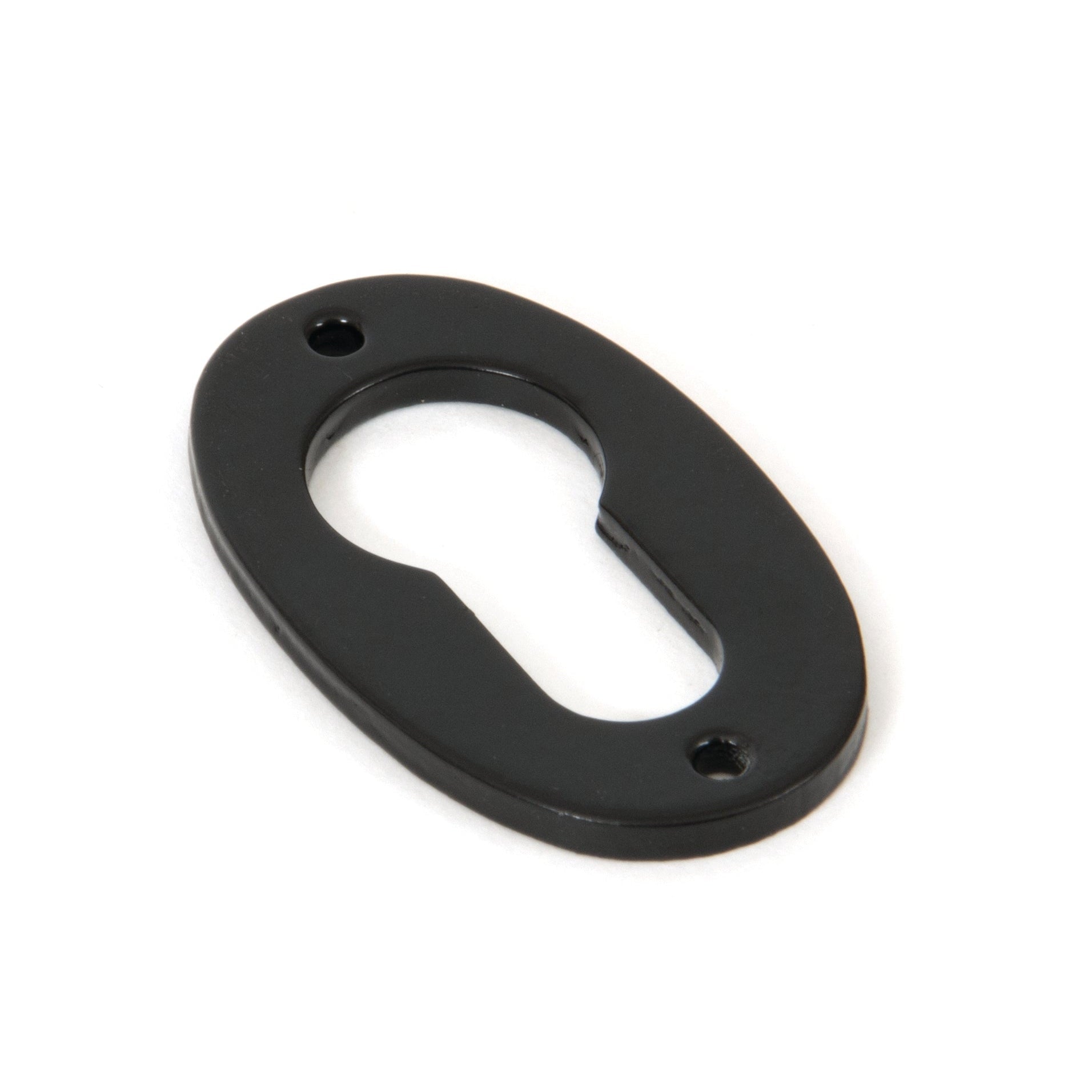Black Oval Euro Escutcheon | From The Anvil-Euro Escutcheons-Yester Home