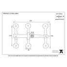Black Oxford Privacy Latch Set | From The Anvil-Latches-Yester Home