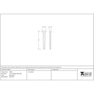 Black Oxide 2 1/2" Rosehead Nail (1kg) | From The Anvil - Nails - From The Anvil - Yester Home