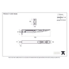 Black PVD Stainless Steel 6" Flush Bolt | From The Anvil-Bolts-Yester Home