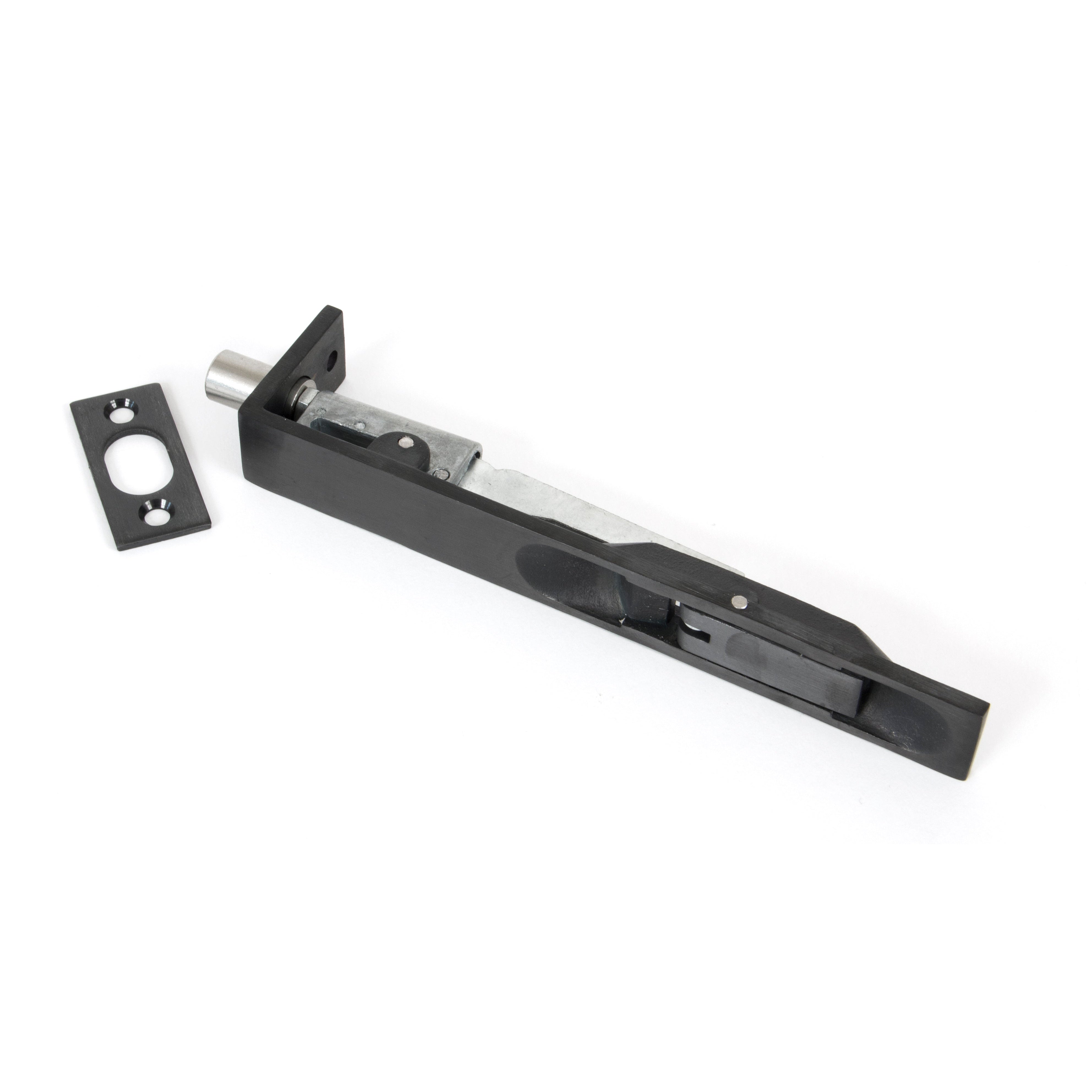 Black PVD Stainless Steel 6" Flush Bolt | From The Anvil-Bolts-Yester Home