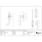 Black Peardrop Fastener | From The Anvil-Fasteners-Yester Home