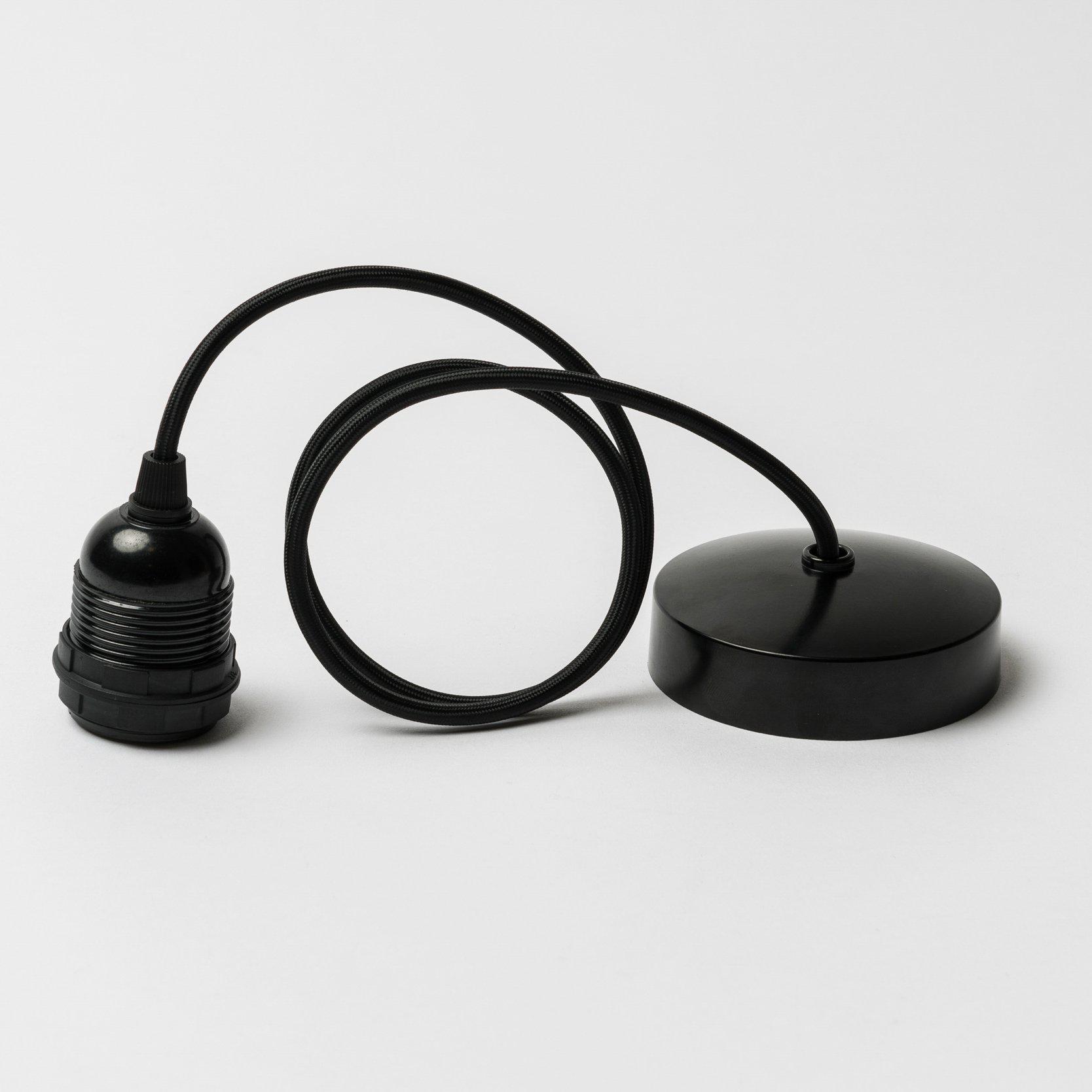 Black Plastic Cordset-Cordsets-Yester Home