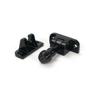Black Prestbury Brighton Fastener (Radiused) - Brighton Fasteners - From The Anvil - Yester Home