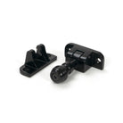 Black Prestbury Brighton Fastener (Radiused) - Brighton Fasteners - From The Anvil - Yester Home