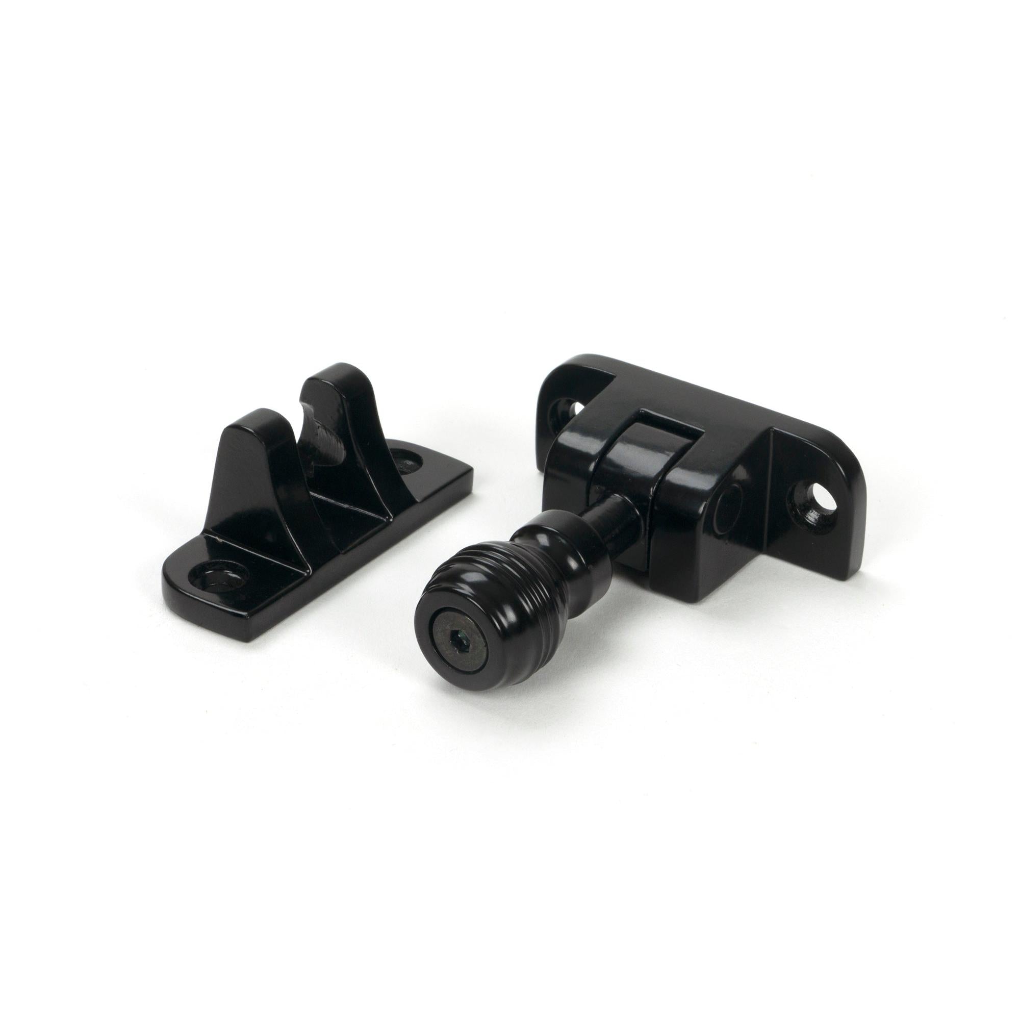 Black Prestbury Brighton Fastener (Radiused) - Brighton Fasteners - From The Anvil - Yester Home