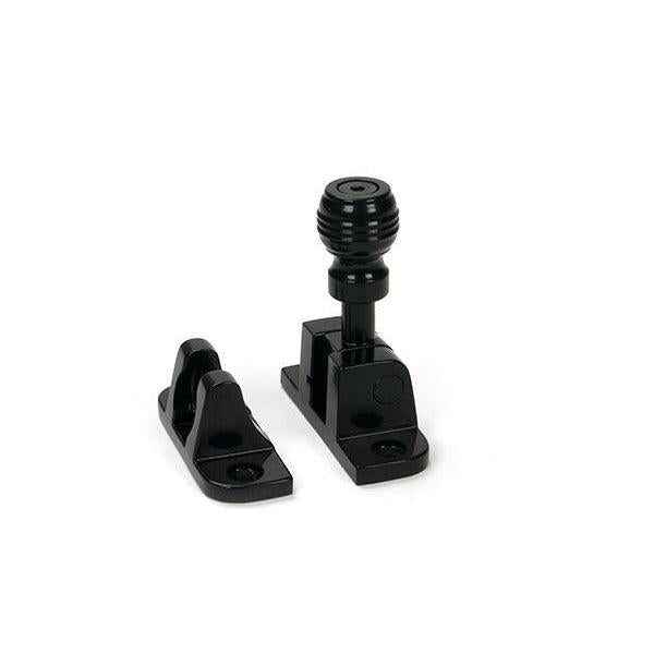 Black Prestbury Brighton Fastener (Radiused) - Brighton Fasteners - From The Anvil - Yester Home
