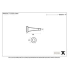 Black Projection Door Stop | From The Anvil-Door Stops-Yester Home