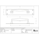 Black Pull Handle on Backplate | From The Anvil-On Backplate-Yester Home