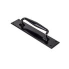 Black Pull Handle on Backplate | From The Anvil - On Backplate - From The Anvil - Yester Home
