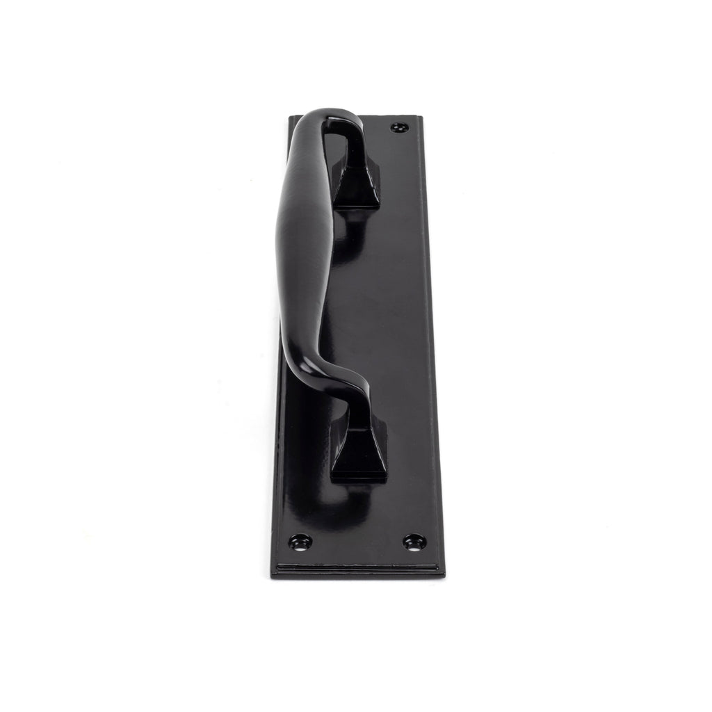 Black Pull Handle on Backplate | From The Anvil-On Backplate-Yester Home