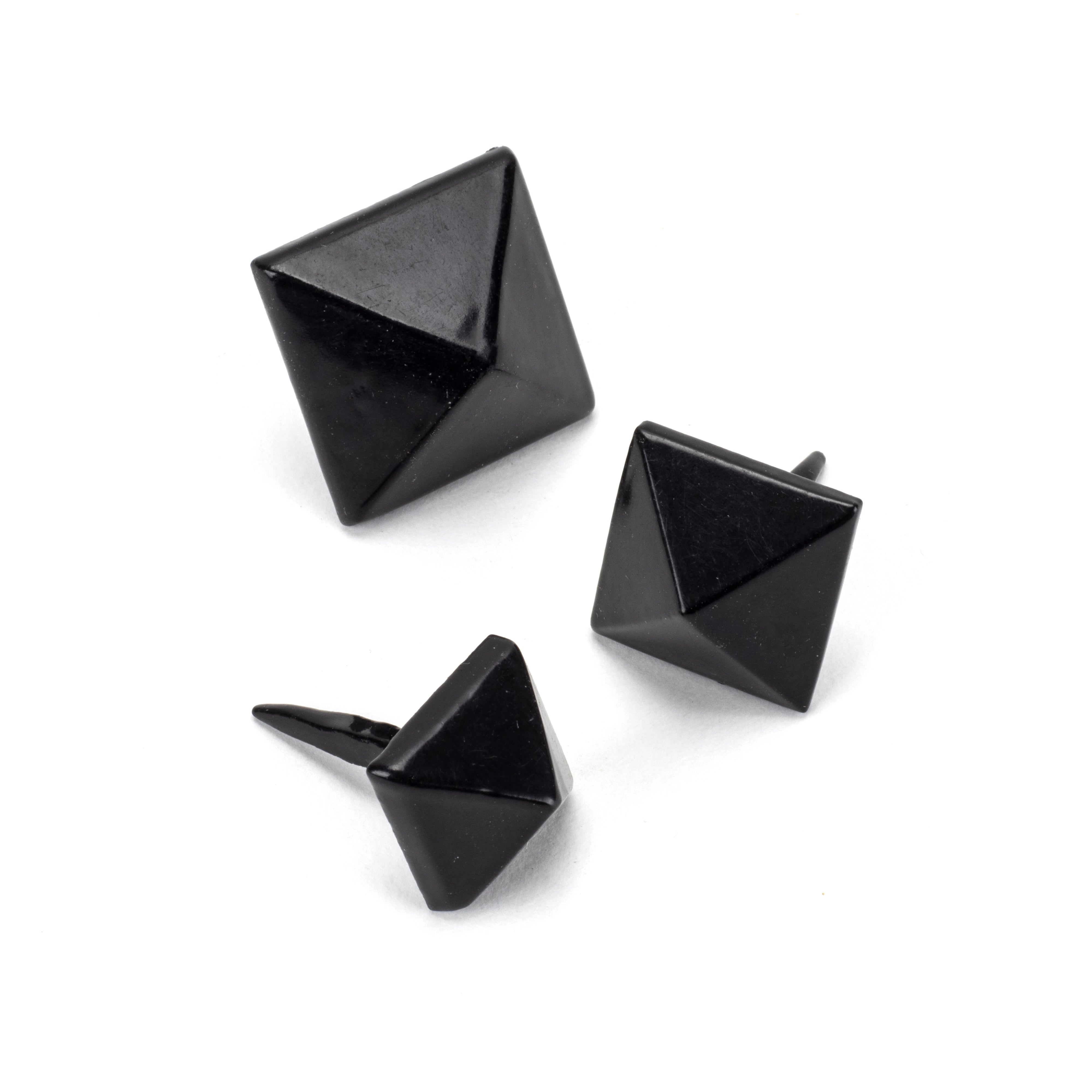 Black Pyramid Door Stud - Medium | From The Anvil-Door Studs-Yester Home