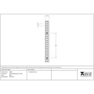 Black Raised Bookcase Strip 1.83m | From The Anvil - Bookcase Strips - From The Anvil - Yester Home