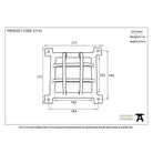 Black Raised Door Grill | From The Anvil-Security-Yester Home