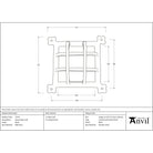 Black Raised Door Grill | From The Anvil - Security - From The Anvil - Yester Home