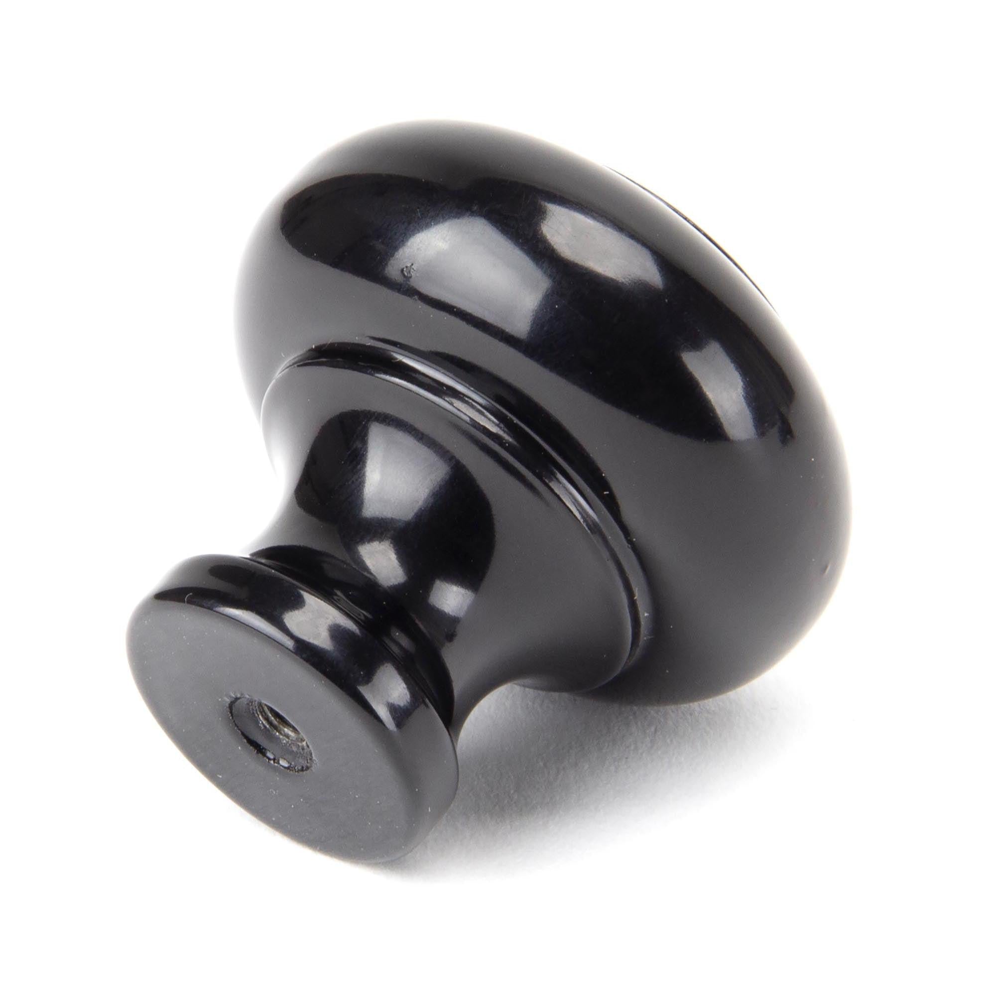 Black Regency Cabinet Knob - Large | From The Anvil - Cabinet Knobs - From The Anvil - Yester Home