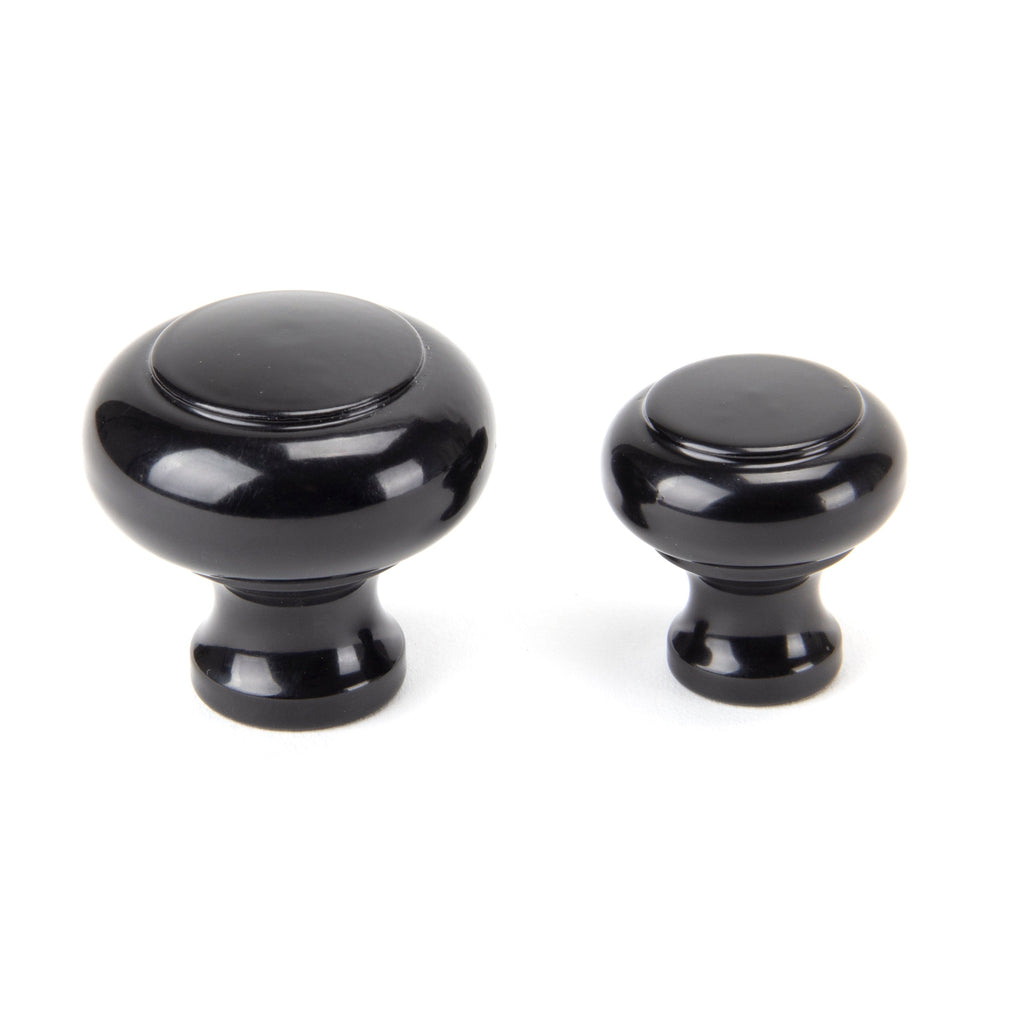 Black Regency Cabinet Knob - Small | From The Anvil-Cabinet Knobs-Yester Home