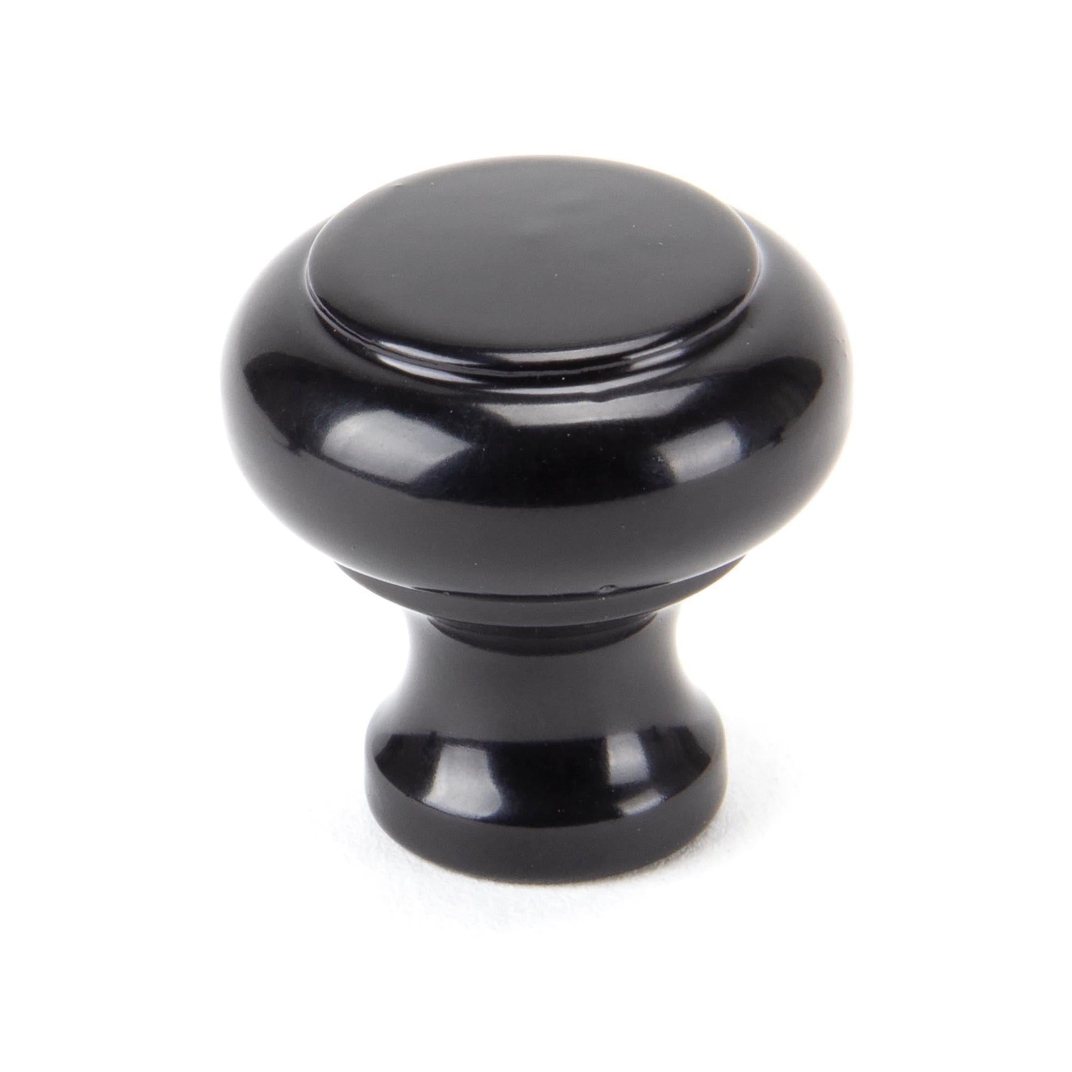 Black Regency Cabinet Knob - Small | From The Anvil - Cabinet Knobs - From The Anvil - Yester Home