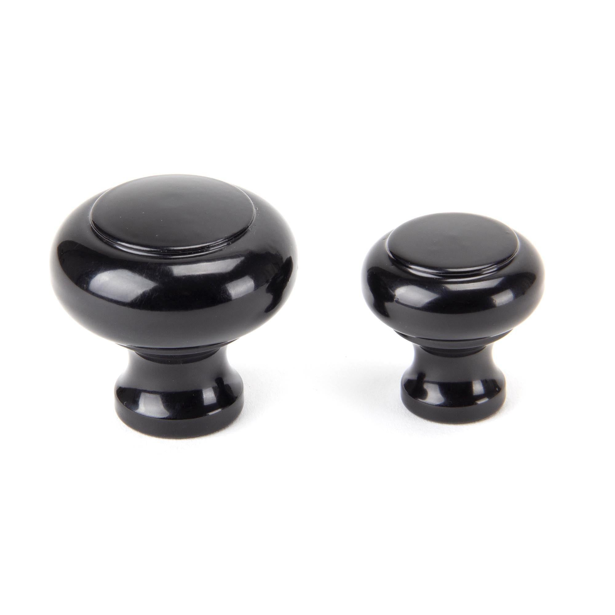 Black Regency Cabinet Knob - Small | From The Anvil - Cabinet Knobs - From The Anvil - Yester Home