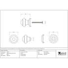 Black Regency Centre Door Knob | From The Anvil-Centre Door Knobs-Yester Home