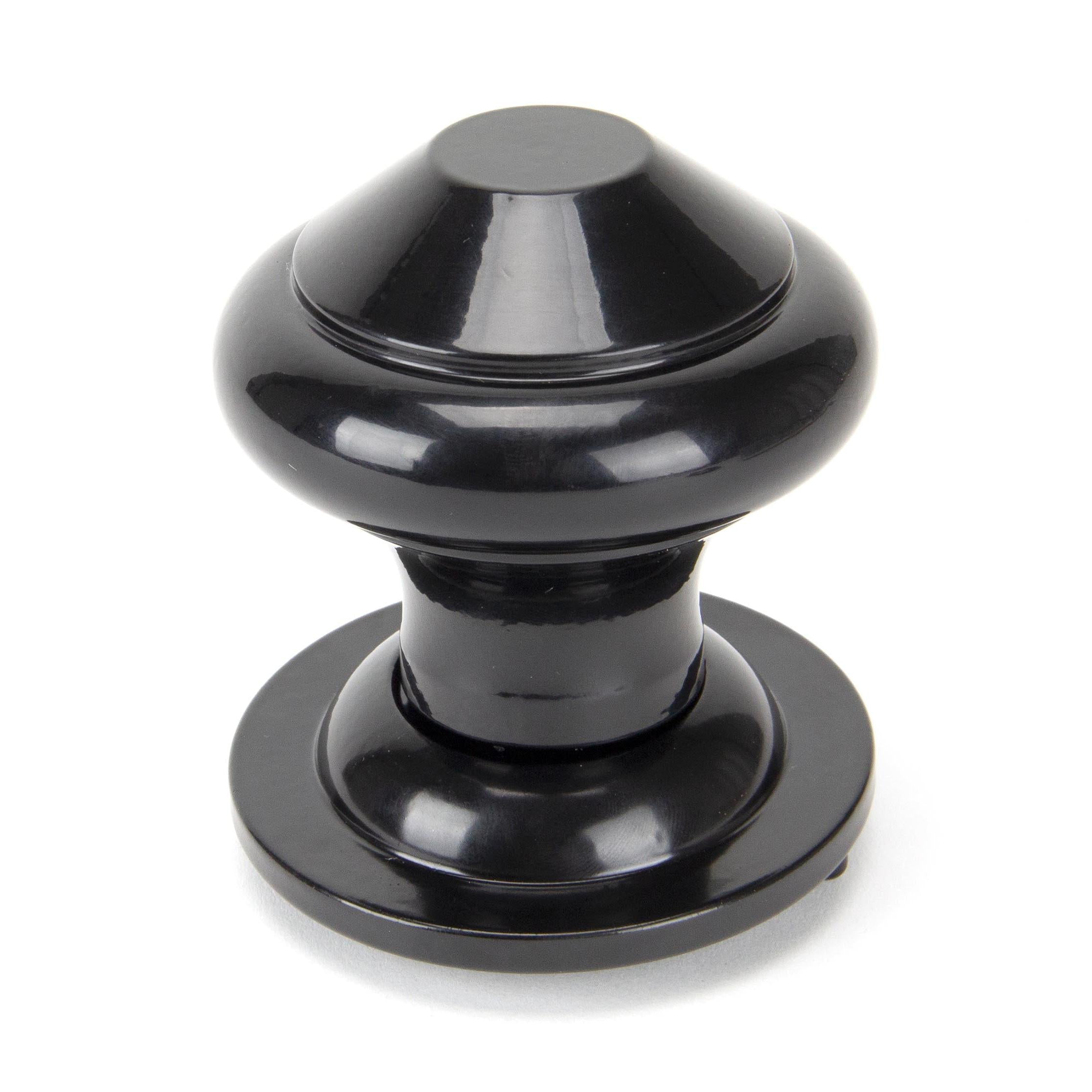 Black Regency Centre Door Knob | From The Anvil - Centre Door Knobs - From The Anvil - Yester Home