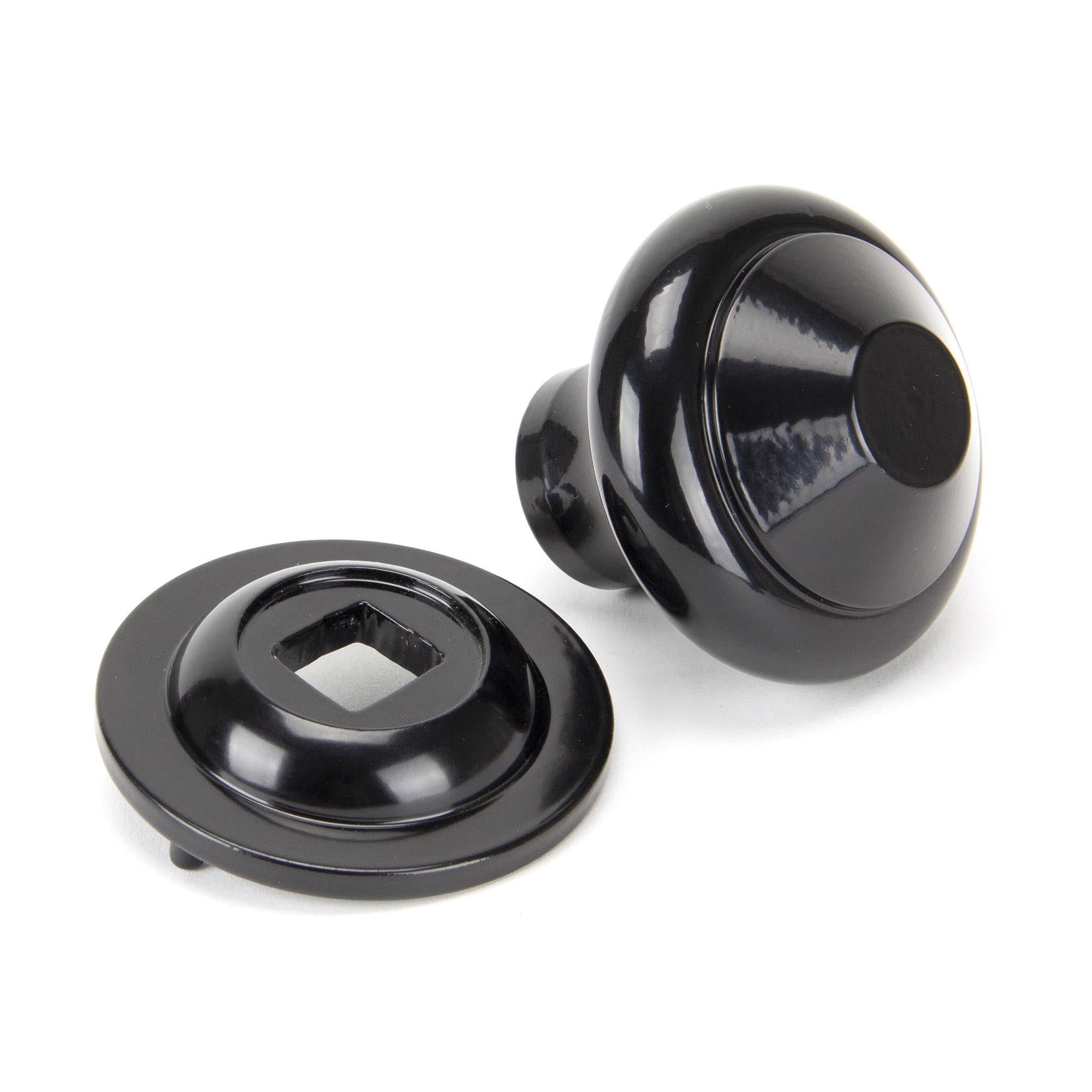 Black Regency Centre Door Knob | From The Anvil - Centre Door Knobs - From The Anvil - Yester Home