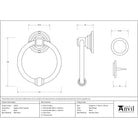 Black Regency Door Knocker | From The Anvil-Surface Fixed Door Knockers-Yester Home