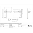 Black Regency Lever Bathroom Set | From The Anvil-Lever Bathroom-Yester Home