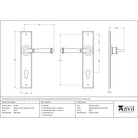 Black Regency Lever Espag. Lock Set | From The Anvil-Espagnolette-Yester Home