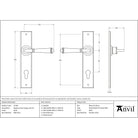 Black Regency Lever Espag. Lock Set | From The Anvil - Espagnolette - From The Anvil - Yester Home