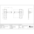 Black Regency Lever Euro Lock Set | From The Anvil-Lever Euro-Yester Home
