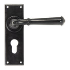 Black Regency Lever Euro Lock Set | From The Anvil - Lever Euro - From The Anvil - Yester Home