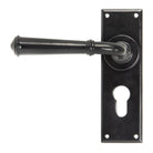 Black Regency Lever Euro Lock Set | From The Anvil-Lever Euro-Yester Home