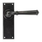 Black Regency Lever Latch Set | From The Anvil - Lever Latch - From The Anvil - Yester Home